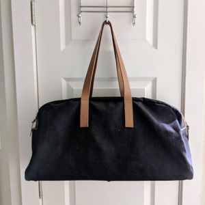 Everlane Twill Weekender Bag, Navy/Tan SOLD OUT